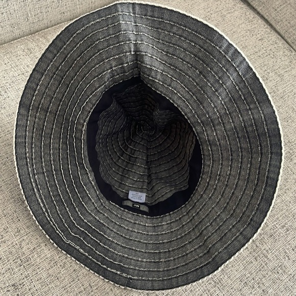 REI Striped Gray Cotton Blend Summer Brimmed Hat - Picture 8 of 11